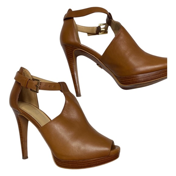 Michael Michael Kors Alyssa Open-Toe Booties - Picture 1 of 11